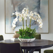 white orchid floral centerpiece