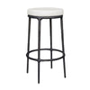 Uttermost Heavy Textured Java Finish Oyster White Thayer Outdoor Bar Stool