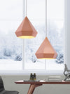 Zuo Modern Forecast Rose Gold Pendant Ceiling Lamp