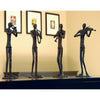 Jazzy Quartet Playing Musician Sculptures Set of 4