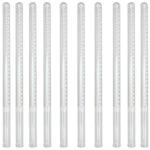 Eudiometer Tube 100ml Pack of 10 – Clear Borosilicate Glass Gas Collection Tubes with Platinum Electrodes, Graduated Scale by GSC International Inc.