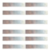 Flat Aluminum Electrodes Pack of 12 for Electrolysis Experiments