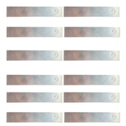 Flat Aluminum Electrodes Pack of 12 for Electrolysis Experiments