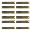 Flat Brass Electrodes Pack of 12 for Electrolysis Experiments