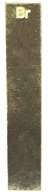 Flat Brass Electrode for Electrolysis and Chemistry Lab Experiments