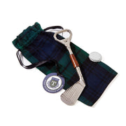Plaid Pouch Bottle Opener