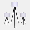 Sagebrook Home 50687-01 Metal, 23"/60", Table & Floor Tripod Lamps, Black