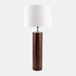 Sagebrook Home 50730 Wood, 32" Classic Table Lamp, Brown/Off White