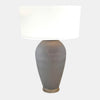 Sagebrook Home 50735 Glass, 28" Ginger Table Lamp, Ivory/Beige