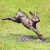 SPI Home Aluminum Rabbit Sculpture – Garden Bunny in Motion