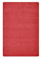 Carpets for Kids KIDply Soft Solids Collection Classroom Rug, Red Velvet, Rectangle