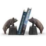 Bookends – Nearsighted Pig Cast Iron – 5.5" Decorative Book Support for Home and Office by SPI