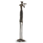 SPI Home Virtuoso Violinist Metal Sculpture – 39" Tall Bronze Musician Figure for Artistic Home, Studio, or Office Display