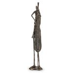 SPI Home Bodacious Bassist Metal Sculpture – 41" Tall Musician Figure in Bronze Finish for Artistic Home or Studio Decor
