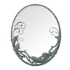 Cast Iron Dolphin Mirror – Oval Bronze Wall Décor by SPI Home