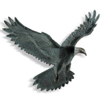 SPI Home Flying Eagle Wall Plaque - 24.5" Metal Wildlife Wall Art, Majestic Bird Sculpture for Rustic or Patriotic Decor