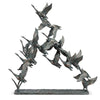 Flock of Ducks Coastal Sculpture for Lake House Decor – SPI Home Aluminum Art