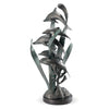Coastal Dolphin Statue for Beach House Décor – Freestanding Ocean-Inspired Sculpture