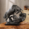 Stock Market Battle Statue – Bold Bull & Bear Sculpture for Trader Offices