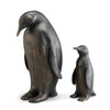 Poppa Penguin & Chick Metal Sculpture