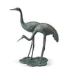 Coastside Crane Pair Metal Garden Sculpture