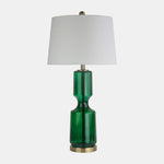 Sagebrook Home 51242 Glass 30" Table Lamp, Green
