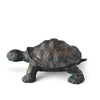 Curious Young Turtle Sculpture – Aluminum – 4.5 H – Garden Décor – SPI