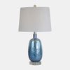 Sagebrook Home 51249 Glass 26" Table Lamp, Blue