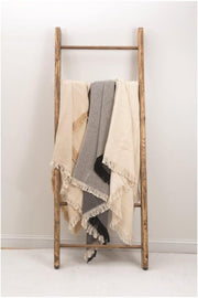MW Decorative Cotton Throw – Soft Natural Blanket with Artisan Texture
