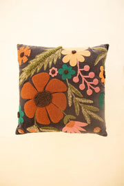 floral accent pillow