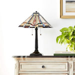 Classic Tiffany Table Lamp – 2-Light Mission Style, Fine Art Lighting JM1604