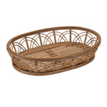 Wooden Tray with Handles Rustic Brown 4 Inch Height Home Decor Accent By Melrose