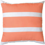 Manual Woodworkers Coral Stripe Climaweave Decorative Pillow 18 Inch