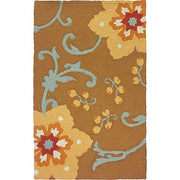 Jellybean Winterthur Gold Indoor & Outdoor Rug – Stylish, Washable Accent Rug with Classic Pattern for Patio, Porch, or Home Decor