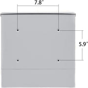 Fine Art Lighting MD21N Outdoor Wall Mounted Locking Steel Mailbox