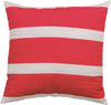 Outdoor Red Stripe Pillow 18x18 – Weather-Resistant Patio Decor Cushion