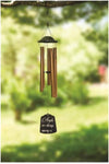 Bronze Angel Wind Chime – Inspirational 30" Hanging Chime