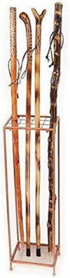 Manual Woodworkers Wooden Walking Stick Stand – Holds 12 Canes or Hiking Sticks