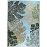 Homefires Faded Tropical Leaves Indoor Rug Only – Soft, Stylish Accent Rug with Botanical Design – Perfect for Living Room or Bedroom