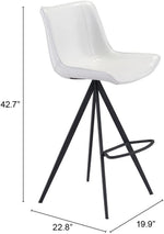 Zuo Modern Barstools Set of 2, 42.7