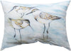Coastal Shores Sandpipers 18x13 inch Climaweave Pillow – Coastal Accent with Sandpiper Design