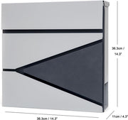 Fine Art Lighting MD21N Outdoor Wall Mounted Locking Steel Mailbox