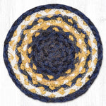 Jute Large Braided Coaster 7" – Round Natural Fiber Table Accent by Earth Rugs