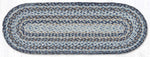 Jute Oval Braided Table Runner 36" – Natural Farmhouse Table Accent by Earth Rugs