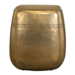 Saguaro Indoor-Outdoor Aluminum Side Table Textured Aged Brass Finish 24" H by Uttermost