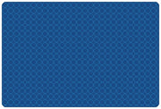 Carpets for Kids KIDSoft Comforting Circles Tonal Solid Classroom Rug, Primary Blue, Rectangle