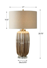 Contemporary Uttermost Gistova Gold Table Lamp