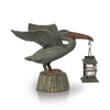 Coastal Pelican Lantern – Nautical Candleholder for Beach House or Patio