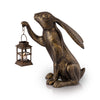 Whimsical Bunny Lantern Sculpture – 16.5" Outdoor Rabbit by SPI Home