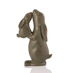 SPI Home Tender Moment Rabbits Garden Sculpture – 21-Inch Cast Aluminum Outdoor Bunny Statue in Antique Bronze